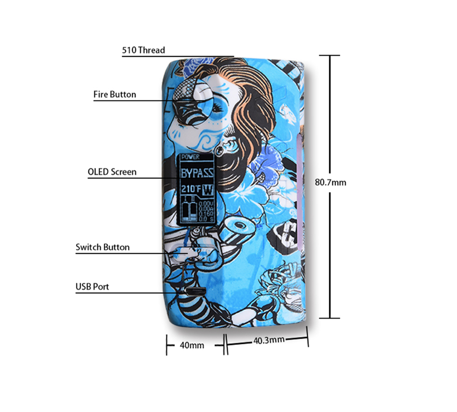 Vapor Storm PUMA 200W TC Box Mod Review - Size and Weight