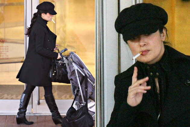 Top 50 Celebrities who vape - Salma Hayek