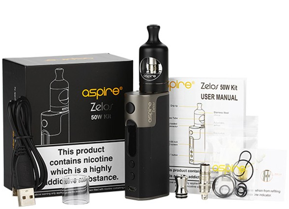 Aspire Zelos Kit Review - Kit Content