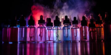 E-liquid bottles